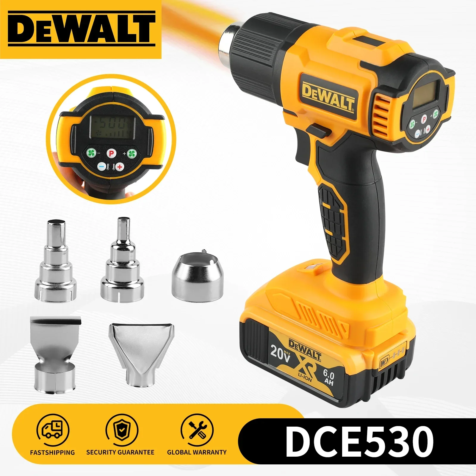 Heat Gun Small - Pistolet thermique sans fil DeWALT DCE530