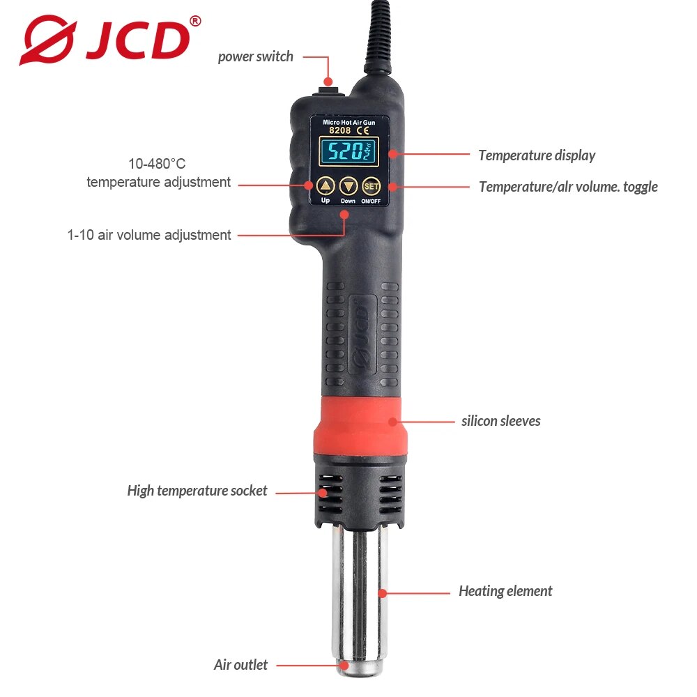 JCD-Micro odorà air chaud 8208 - Heat Gun Small avis et prix