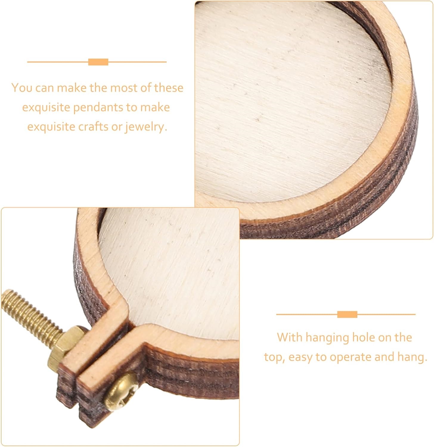 10 pièces Mini cerceau de brod - Wood Ring Blank avis et prix